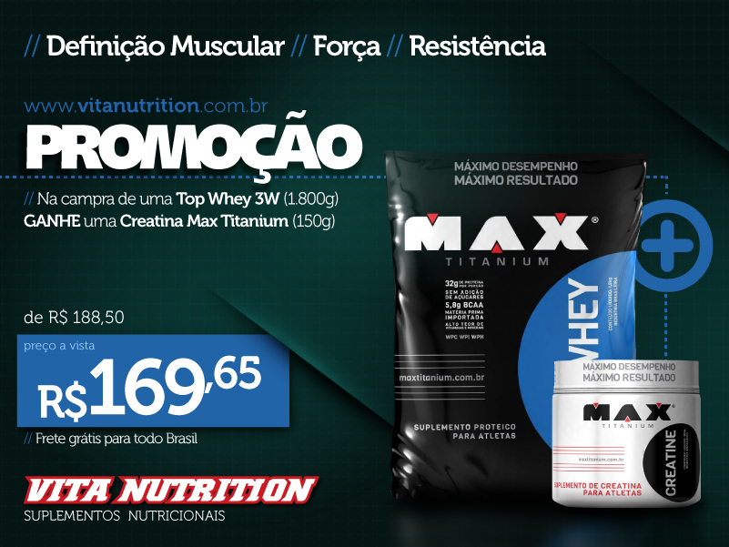 Facebook . PromoÃ§Ã£o Vita Nutrition